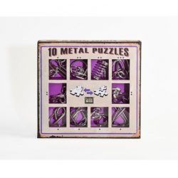 Set 10 metal puzzles roxo