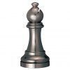 Cast Chess-bispo-preto